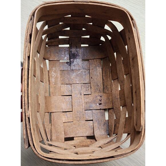 LONGABERGER WALL HANGING BASKET-Vintage-Small-5x7-Dated 1985 - Picture 6 of 11